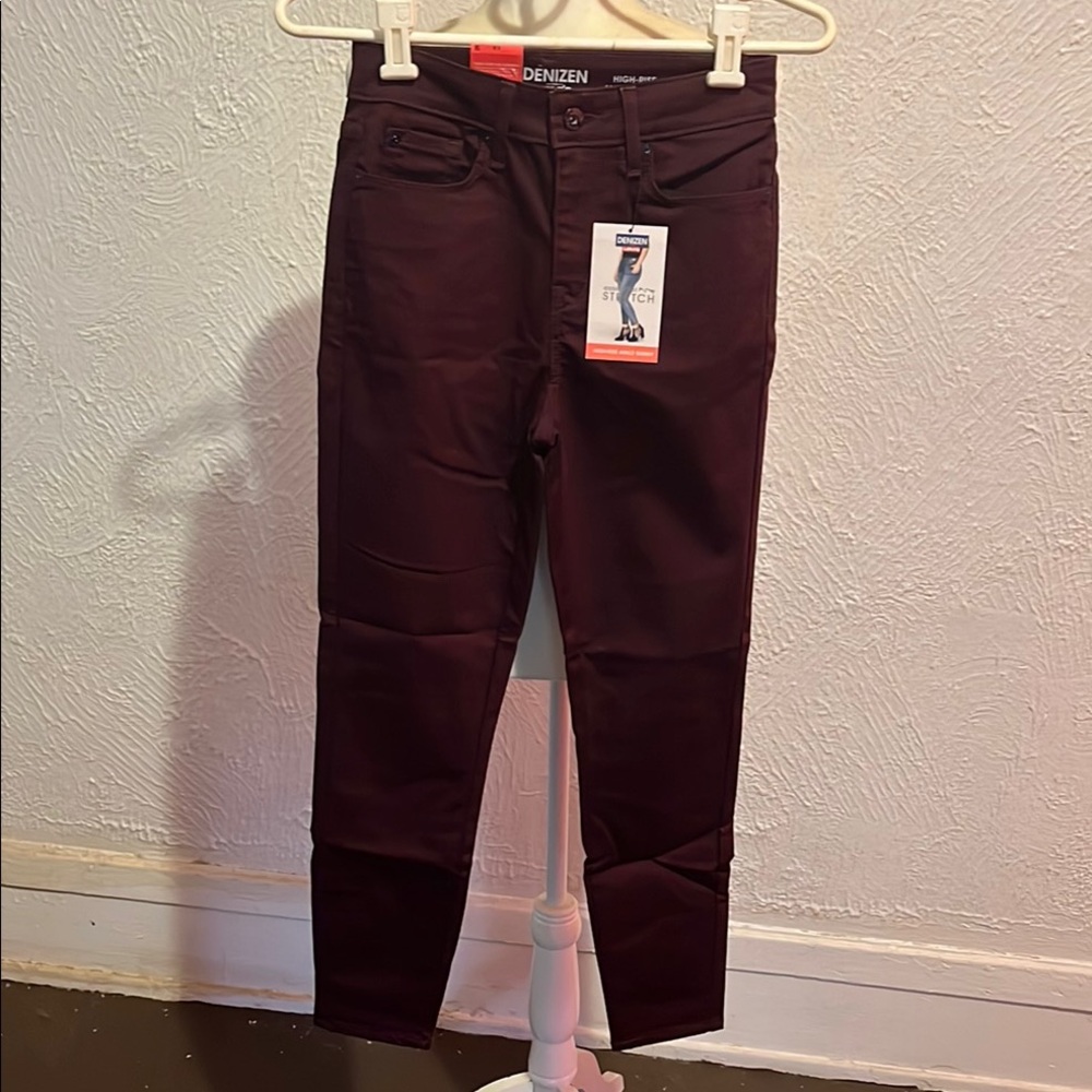 Denizen from Levi's Women's Dark Maroon Skinny Jeans